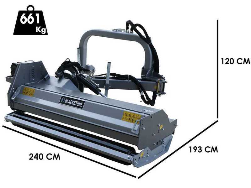 BlackStone BVH 200 H - Trincia argini laterale per trattore - Serie pesante