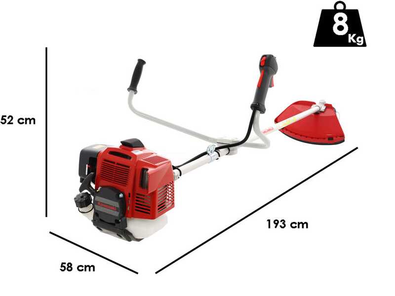 Blue Bird TJ 53 E M - Decespugliatore a scoppio 2 tempi - Motore Kawasaki TJ 53 E M