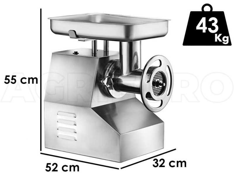 Fimar TC32TN -Tritacarne elettrico - 400 V - 3 HP - Gruppo macinazione in INOX - Con inversione di marcia