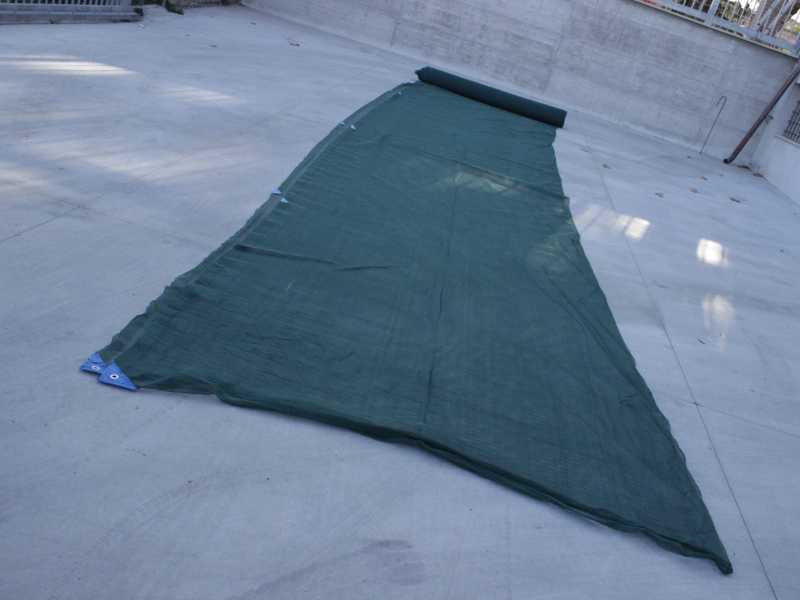 Rotolo telo antispina antistrappo per raccolta olive mt 5 x 50, telo (reti teli rete) 95g/mq