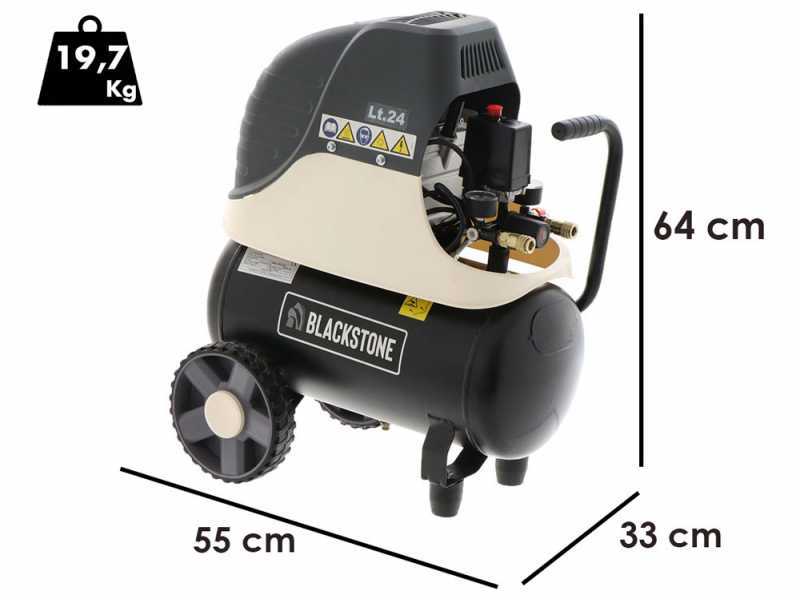 BlackStone LBC 24-20 - Compressore aria elettrico - Serbatoio 24 litri - Pressione 8 bar