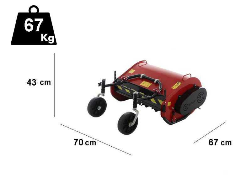 Trincia serie pesante cm 60 per motocoltivatore a 2 ruote minimo 8 HP