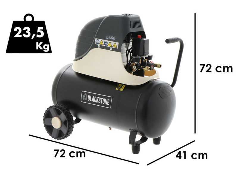 BlackStone LBC 50-20 - Compressore aria elettrico - Serbatoio 50 litri - Pressione 8 bar