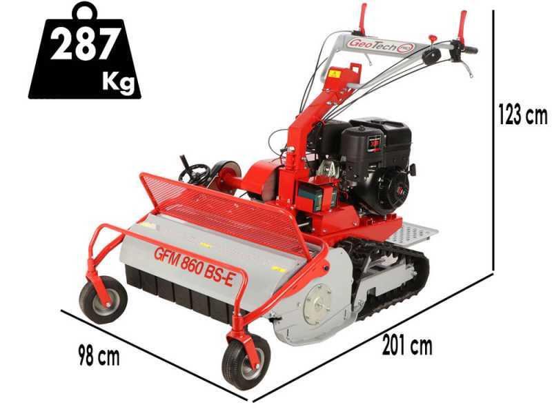 GeoTech-Pro GFM 860 BS-E - Trinciaerba professionale a martelli - B&amp;S XR2100