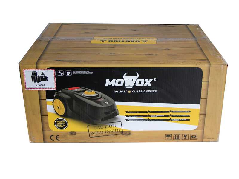 OUTLET - UTILIZZATO PER PROVA - Robot rasaerba Mowox RM 30 Li - tosaerba con cavo perimetrale - batteria al litio 28V 2Ah