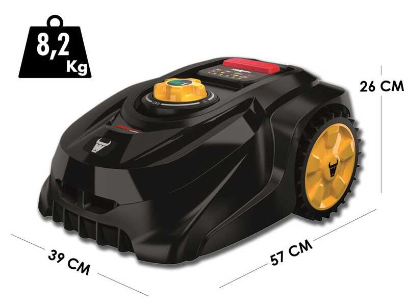 OUTLET - UTILIZZATO PER PROVA - Robot rasaerba Mowox RM 30 Li - tosaerba con cavo perimetrale - batteria al litio 28V 2Ah