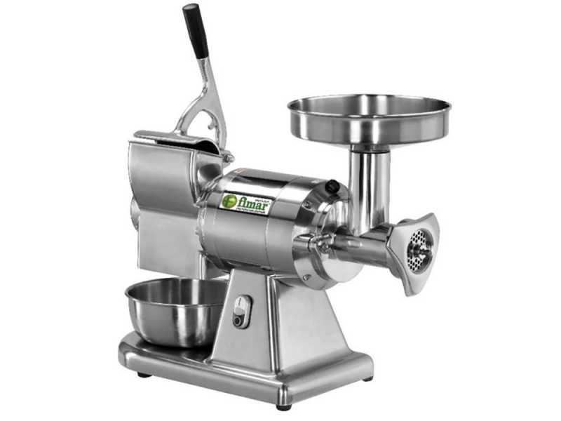 Fimar TC12AT - Tritacarne elettrico - Con grattugia integrata - Gruppo macinazione in Inox - 400V