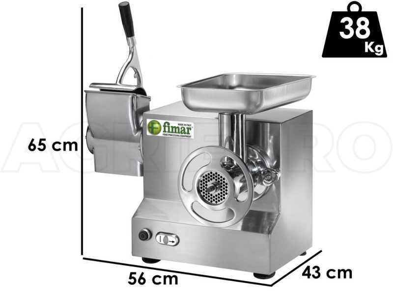 Fimar TC22AT - Tritacarne elettrico - Con grattugia integrata - Gruppo di macinazione in Inox - 400V