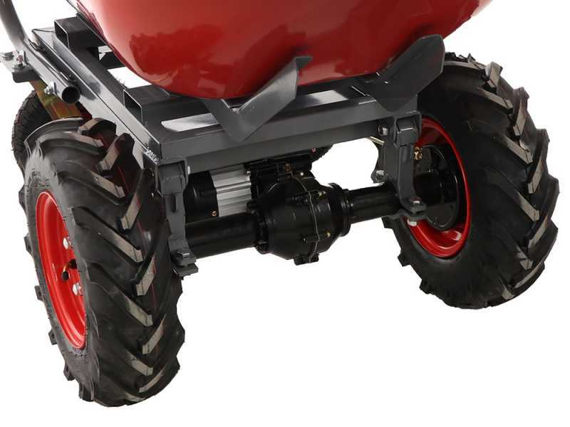 Geotech CAR 300T-100 - Carriola elettrica a batteria 40V 6Ah con cassone ribaltabile