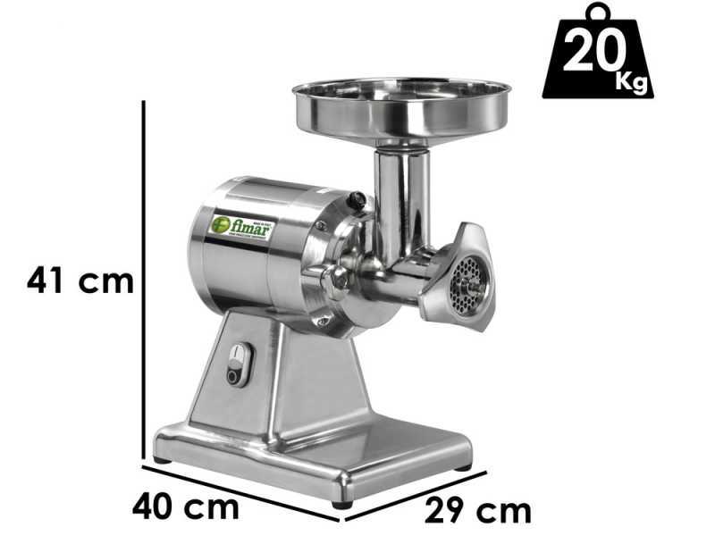 Fimar TC12TS - Tritacarne elettrico - Corpo in alluminio - Gruppo di macinazione in alluminio - 230V