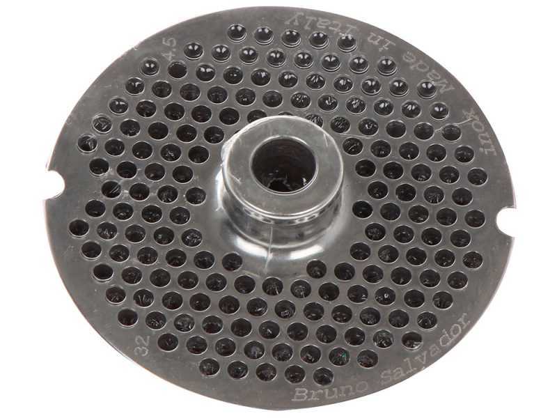 Trafila per tritacarne N.32 - fori da &Oslash; 4.5 mm  - diametro trafila 99 mm