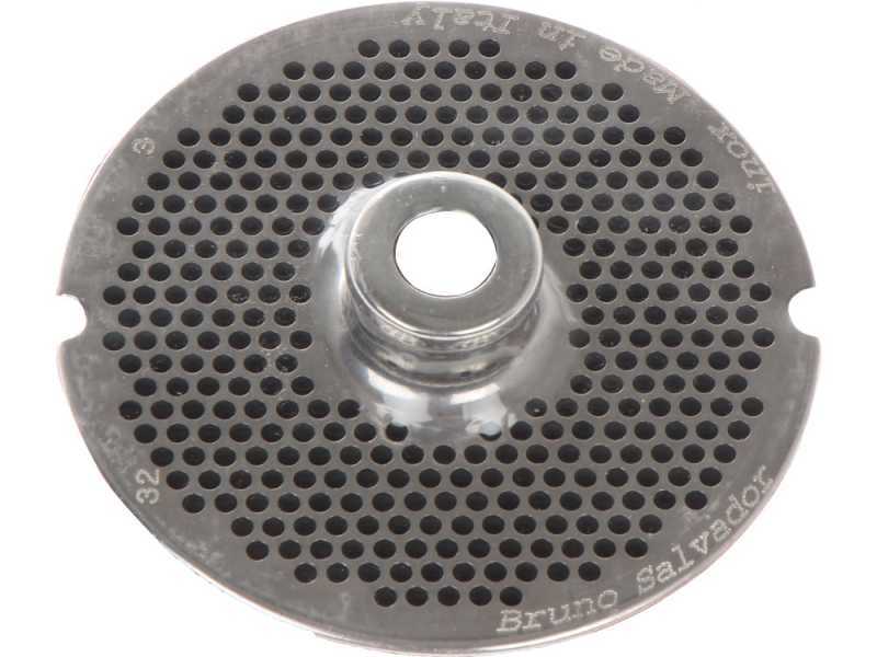 Trafila per tritacarne N.32 - fori da &Oslash; 3 mm - diametro trafila 99 mm