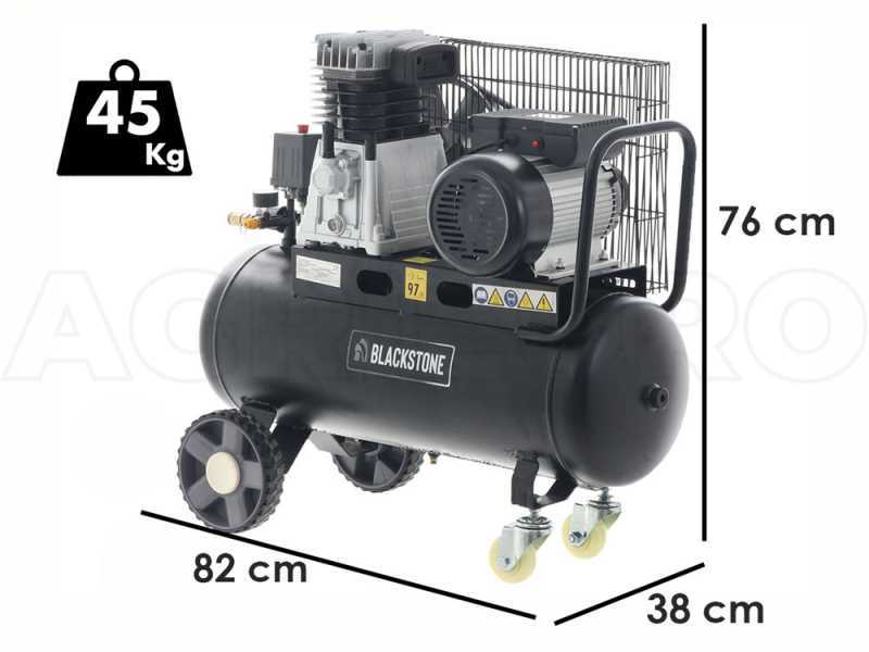 BlackStone B-LBC 50-30 - Compressore aria elettrico a cinghia - Motore 3 HP - 50 lt