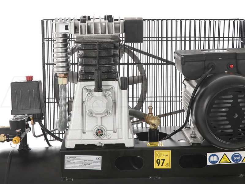 BlackStone B-LBC 50-30 - Compressore aria elettrico a cinghia - Motore 3 HP - 50 lt