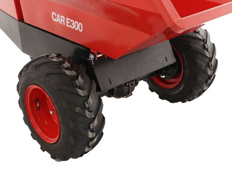 GeoTech-Pro Mini Dumper Car E300 - Motocarriola a batteria 48V 15Ah