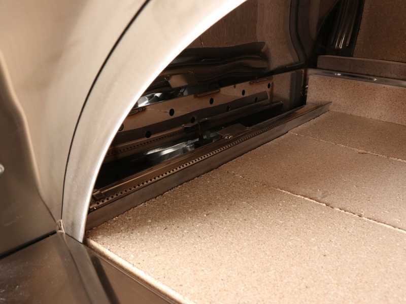 Forno a gas e a legna per pizza da esterno PIZZAPARTY con carrello - 4 pizze