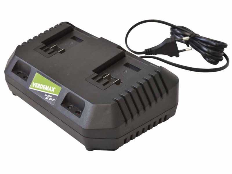 Caricabatterie Verdemax doppio da 20V 2Ah