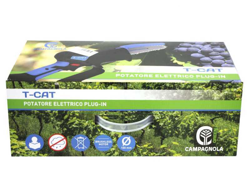 Campagnola T-Cat - Potatore manuale elettrico a batteria - 2 batterie da 10.8V - 2.5 Ah