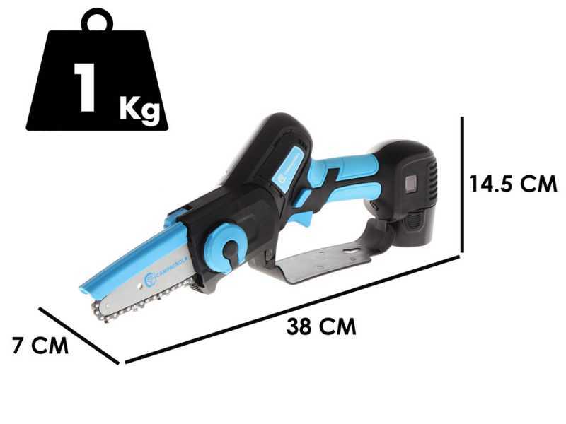 Campagnola T-Cat - Potatore manuale elettrico a batteria - 2 batterie da 10.8V - 2.5 Ah