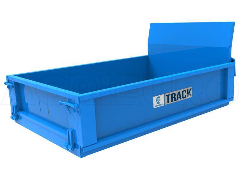 Pianale in acciaio con sponde estendibili per motocompressore Campagnola MC 658 Track cingolato