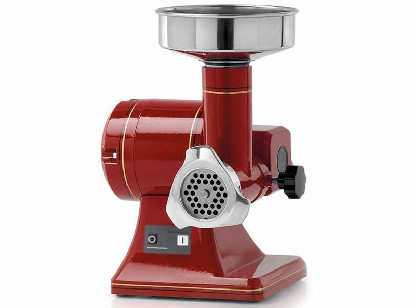 Fama TS8R Retr&ograve; - Tritacarne elettrico - Corpo in alluminio - Gruppo di macinazione in Inox - 230V