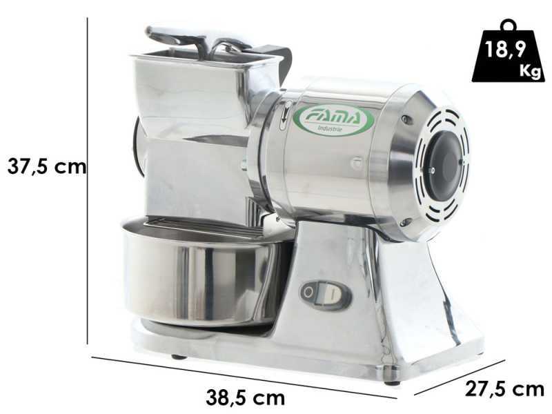 Fama GS - Grattugia elettrica professionale in alluminio lucidato - 750W