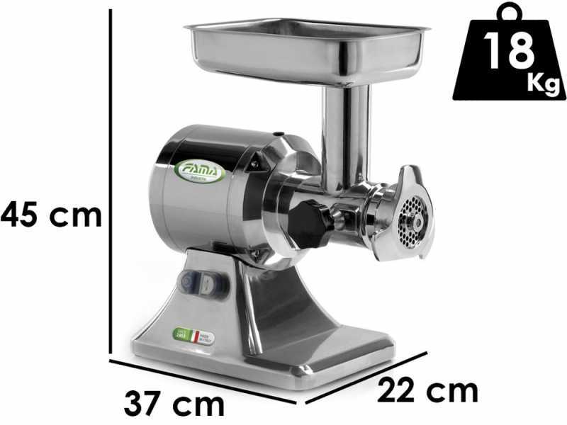 Fama TS12 - Tritacarne elettrico - Gruppo macinazione in Inox - 400V