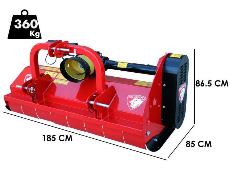 Ceccato Trincione 380 - T1600F - Trinciaerba per trattore - Attacco fisso - Serie medio-pesante