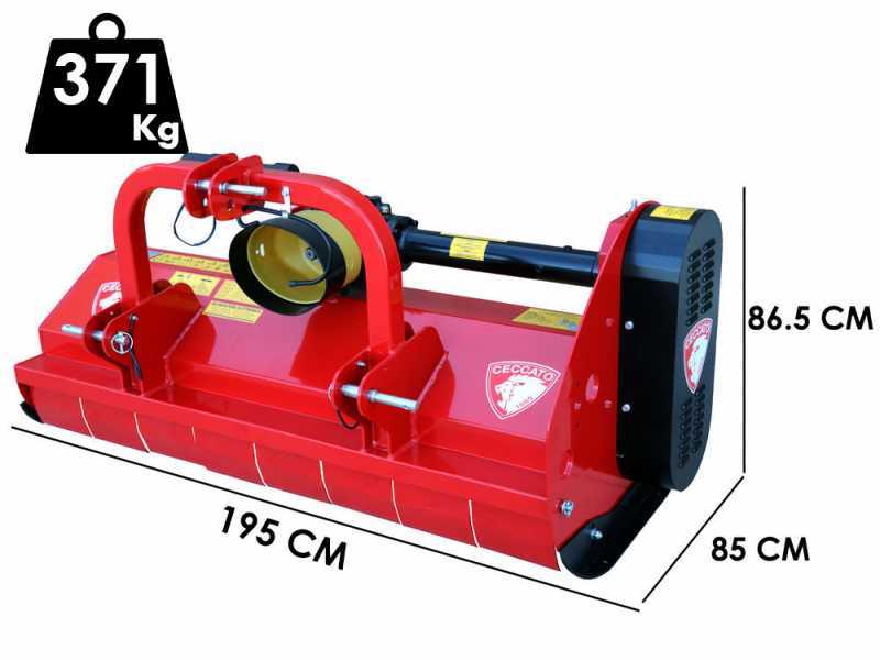 Ceccato Trincione 380 - T1800F - Trinciaerba per trattore - Attacco fisso - Serie pesante