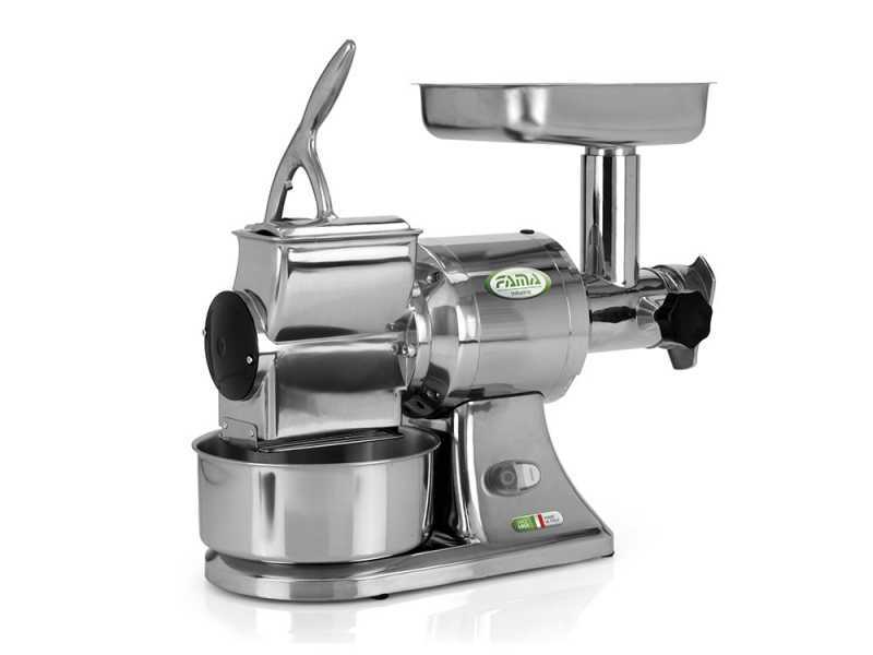Fama TG12 - Tritacarne elettrico - Con grattugia integrata - Gruppo di macinazione in Inox - 400V