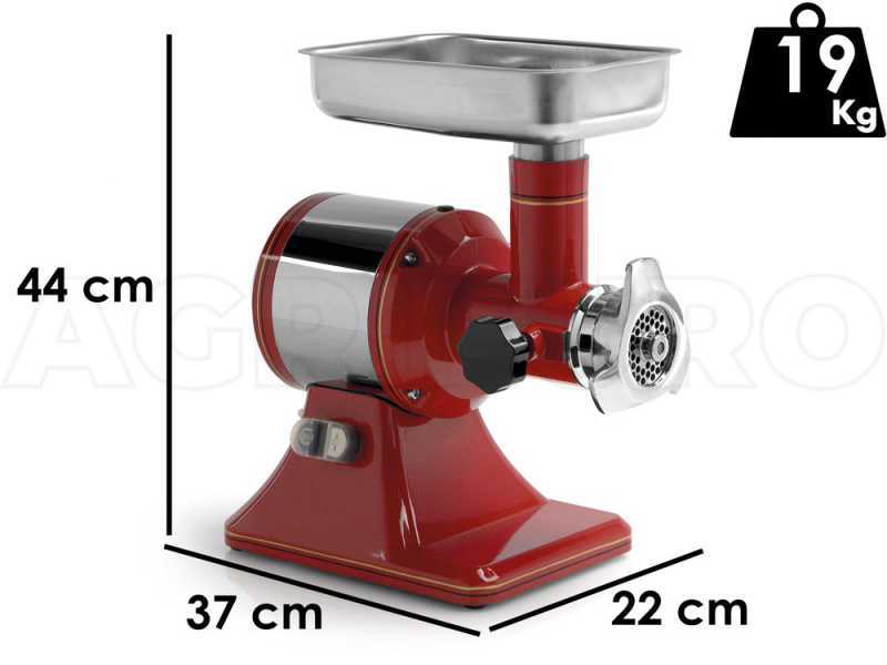 Fama TS12R RETRO' - Tritacarne elettrico - Gruppo macinazione in acciaio Inox