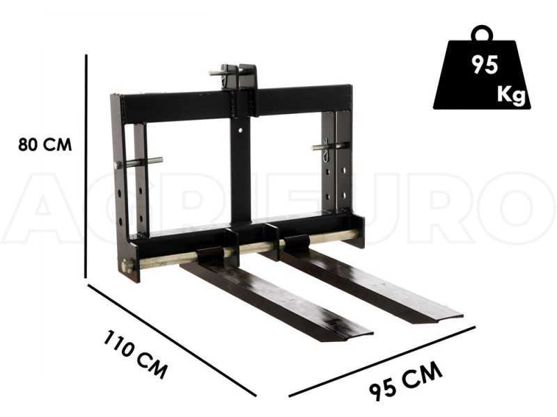 Blackstone B-PF 700 - Forche a muletto per trattore - Portata 700 Kg