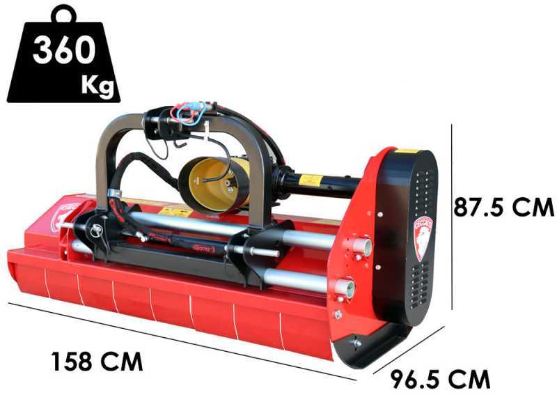 Ceccato Trincione 380 - T1400ID  - Trinciaerba per trattore - Serie medio-pesante - Spostamento idraulico