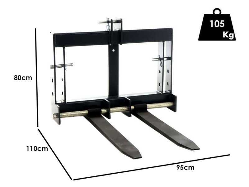 Blackstone B-PF 900 - Forche a muletto per trattore - Portata 900 Kg