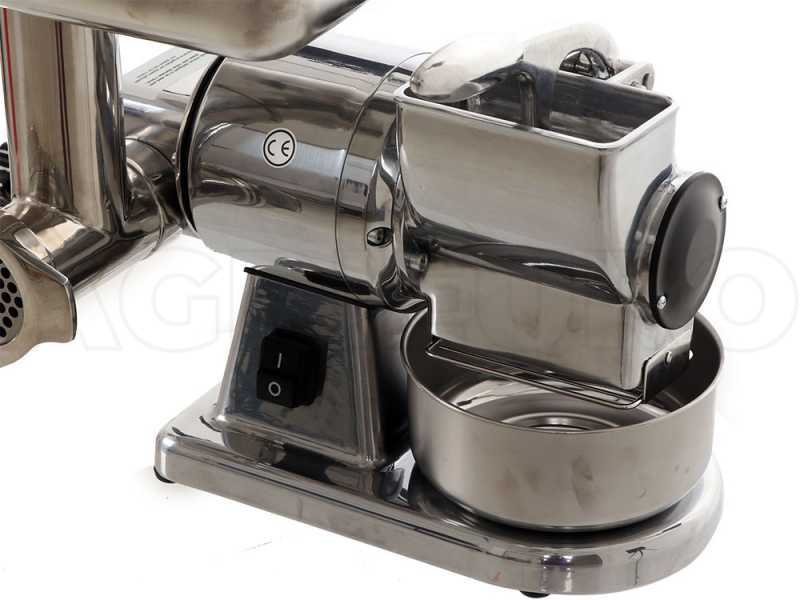 Fama TG8 - Tritacarne elettrico - Grattugia integrata - Gruppo macinazione in acciaio Inox