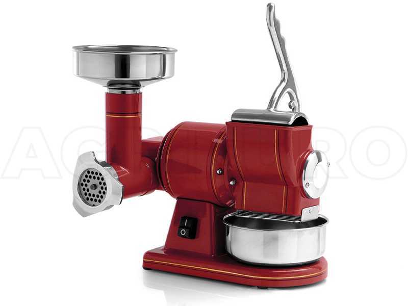 Fama TG8R RETR&Oacute; - Tritacarne elettrico - Grattugia integrata - Gruppo macinazione in acciaio Inox