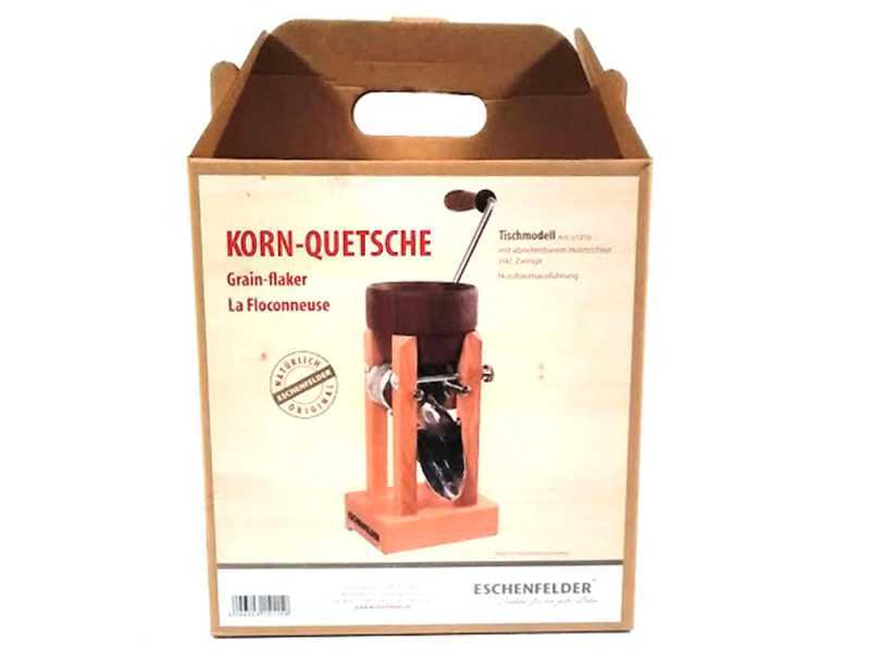 Eschenfelder n1210 150g - Fioccatrice manuale in noce con rulli in acciaio inox