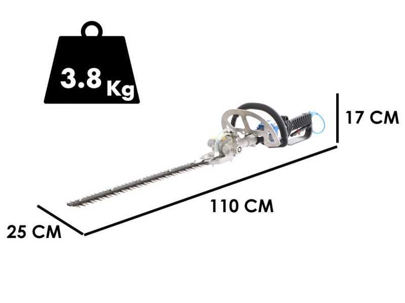 Paterlini - Tagliasiepi pneumatico con lama da 60 cm - inclinazione fino a 90 gradi