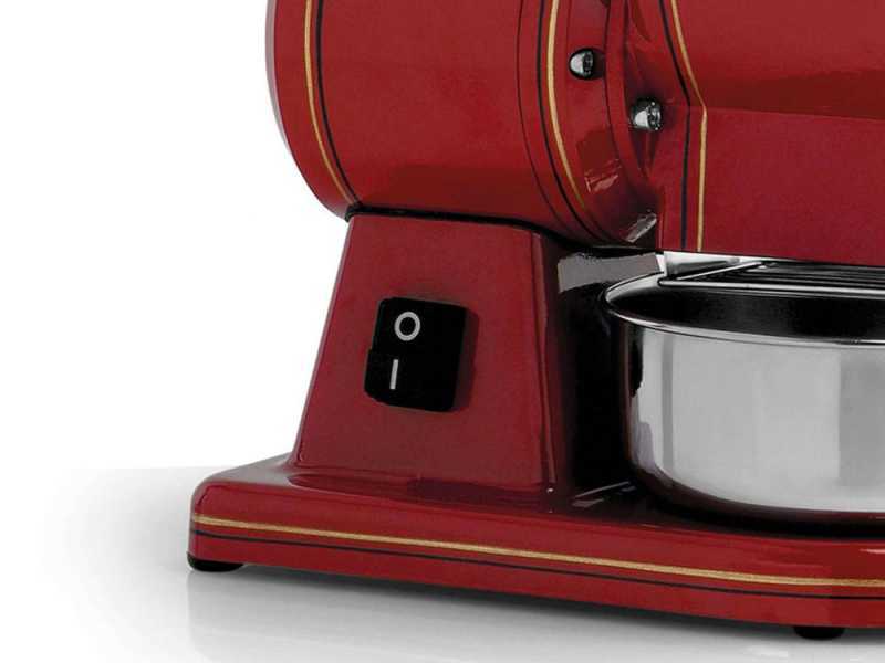 Fama Mignon GM Retr&ograve; - Grattugia elettrica professionale in alluminio verniciato - 380W