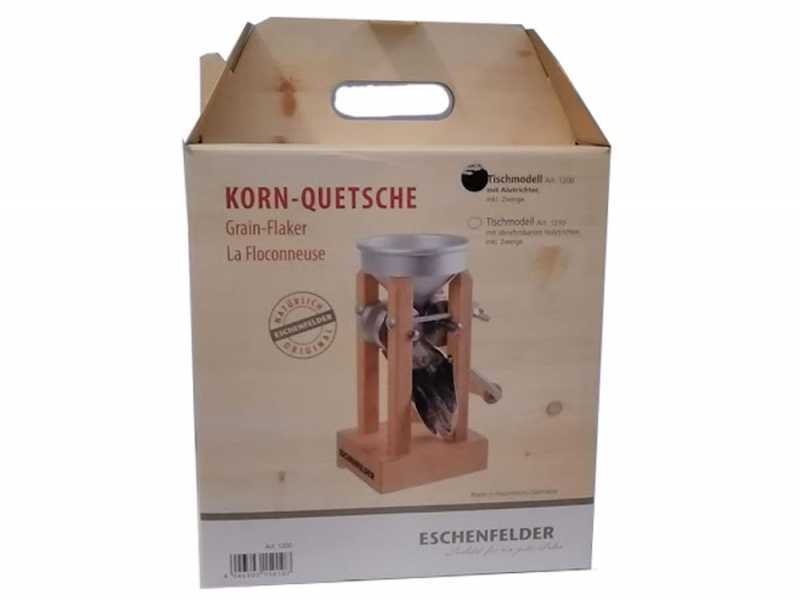 Eschenfelder 1200 alluminio 150g - Fioccatrice manuale con rulli in acciaio inox