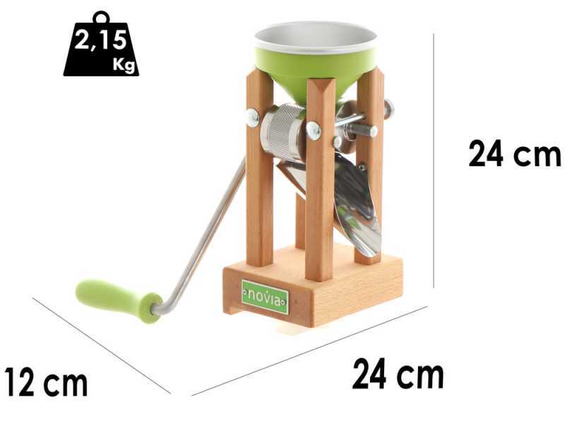 Eschenfelder Novia ng1200 alluminio verde 150g - Fioccatrice manuale con rulli in acciaio inox