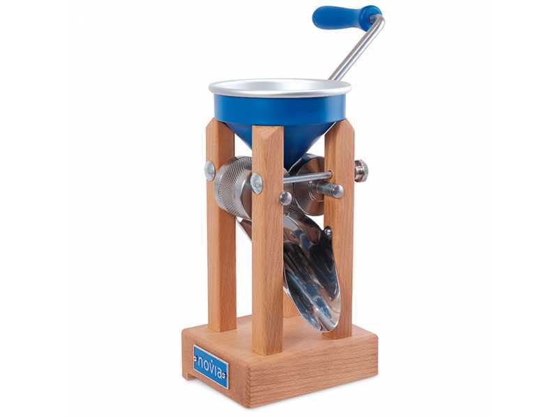Eschenfelder Novia nb1200 alluminio blu 150g - Fioccatrice manuale con rulli in acciaio inox