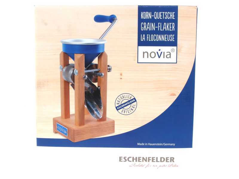 Eschenfelder Novia nb1200 alluminio blu 150g - Fioccatrice manuale con rulli in acciaio inox