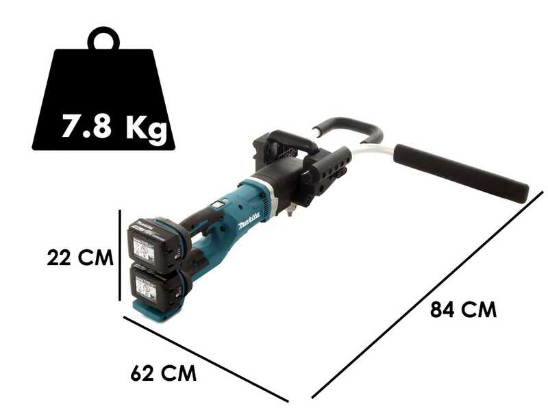 Mototrivella Makita DDG460 36V - PUNTA, BATTERIE E CARICABATTERIE NON INCLUSI