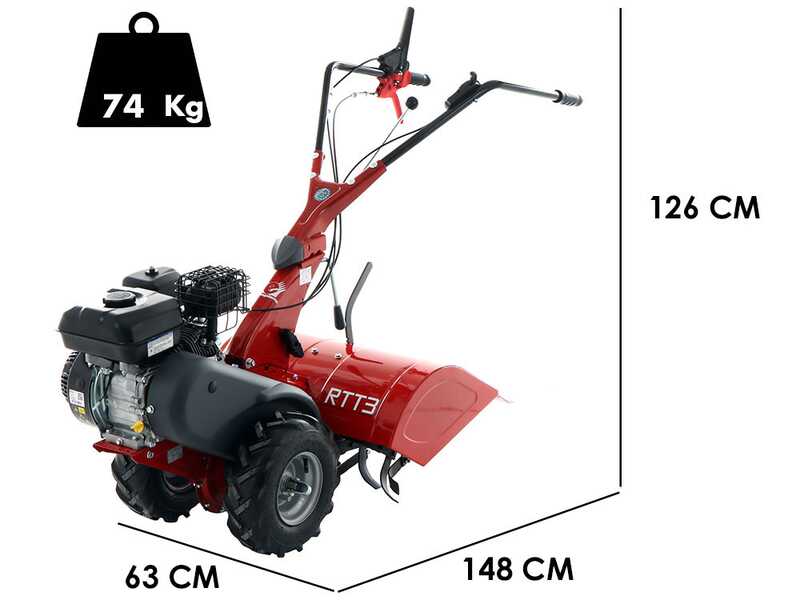 Eurosystems RTT 3 - Motocoltivatore benzina - Brigs&amp;Stratton CR950 - 7HP