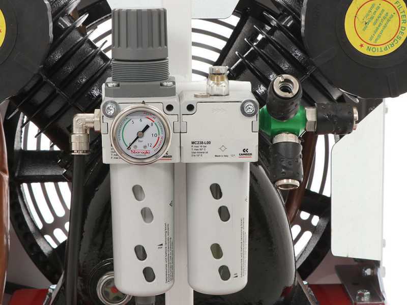 Motocompressore a scoppio Texas 900 con motore Sbaraglia SC420 - 14HP