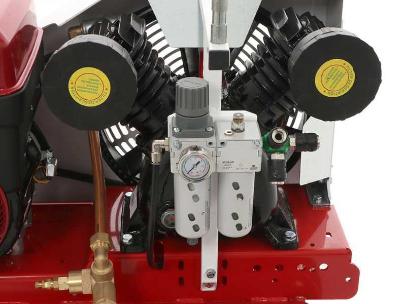 Motocompressore a scoppio Texas 900 con motore Sbaraglia SC420 - 14HP