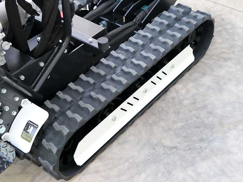 Seven Italy TH500C L70-E - Motocarriola cingolata cassone dumper 500Kg con paletta - Cambio idrostatico