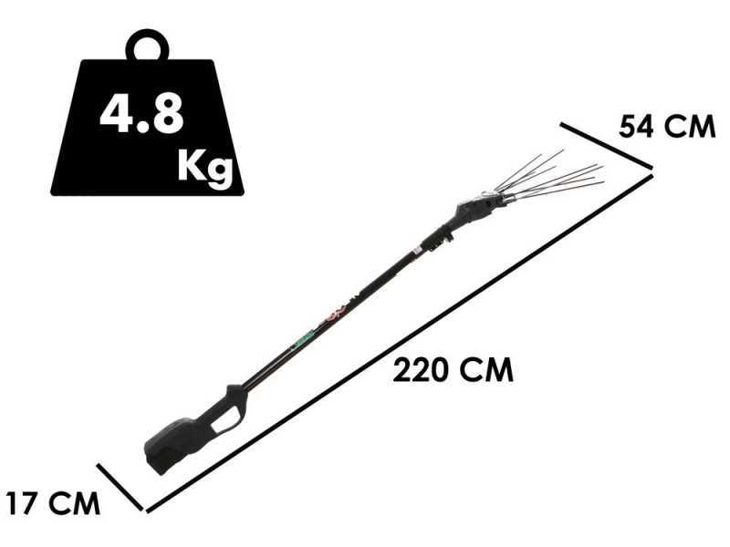 Zanon Albatros PRATIK C/AL 300 - Abbacchiatore con batterie al Litio - 2x (36V-5Ah)