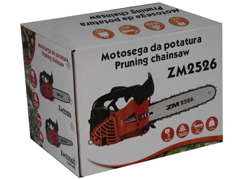 ZM2526C - Motosega a scoppio leggera da potatura - Lama Carving da 25cm 